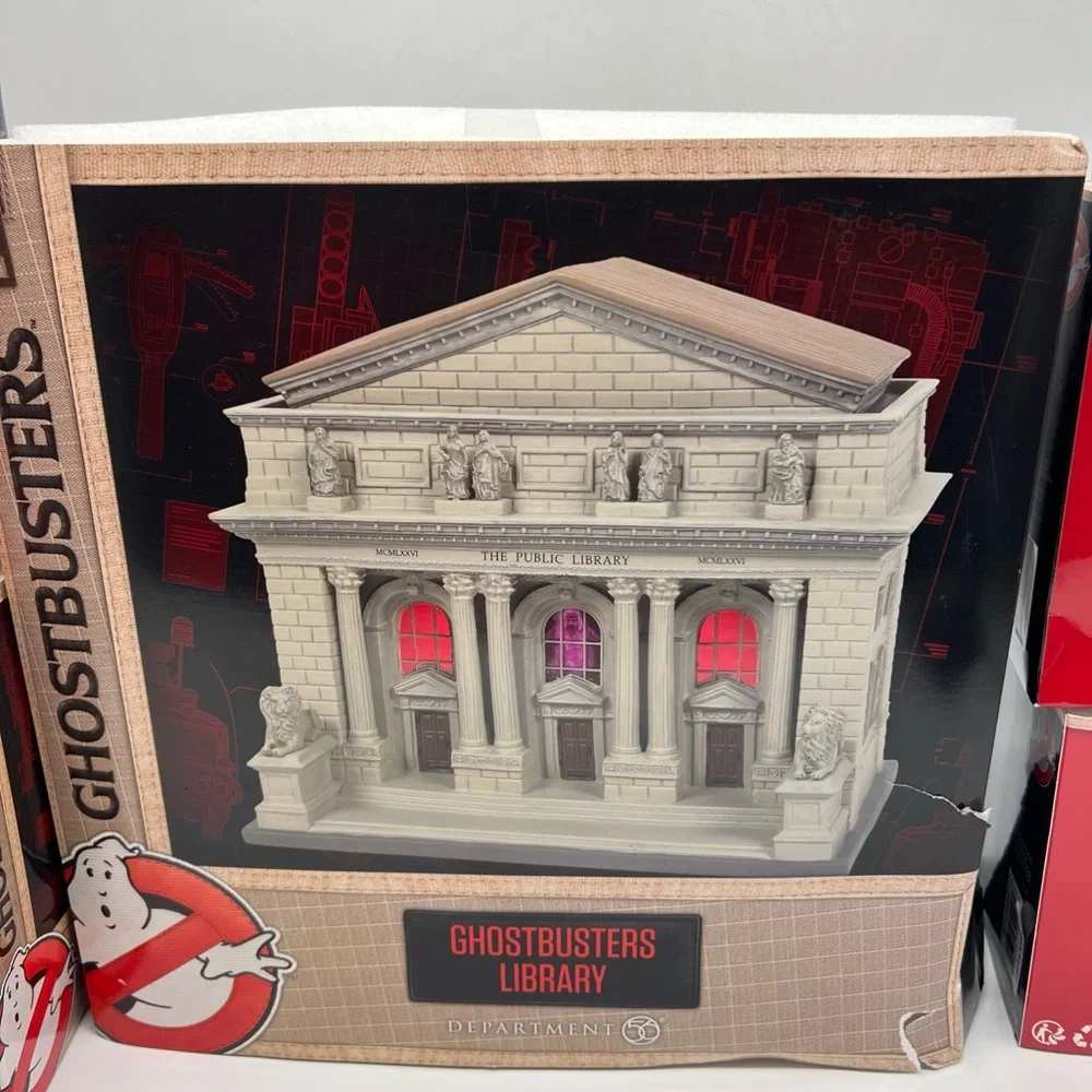 Ghostbusters Department 56 Library,Slimer ,Dr Egon Dana,Winston, Containment Lot